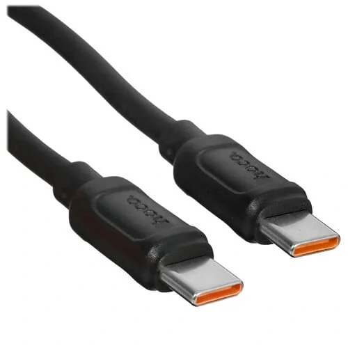 Hoco X115 USB Type-C - USB Type-C Siyah, 1 m - 2