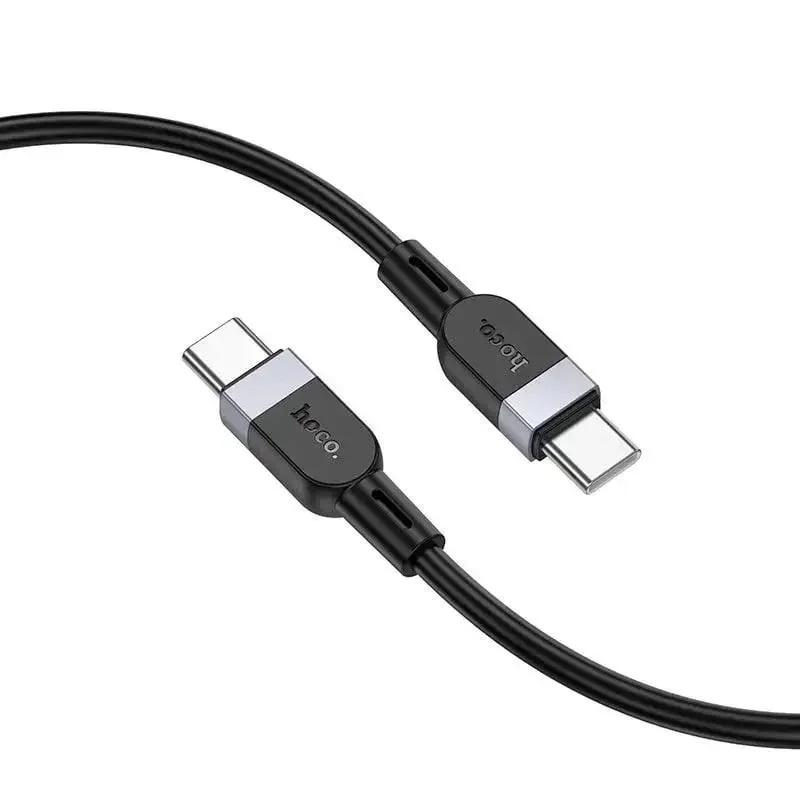 Hoco X109 Type-C to Type-C Enerji Silikon Kablo 60W, 2 m - 2