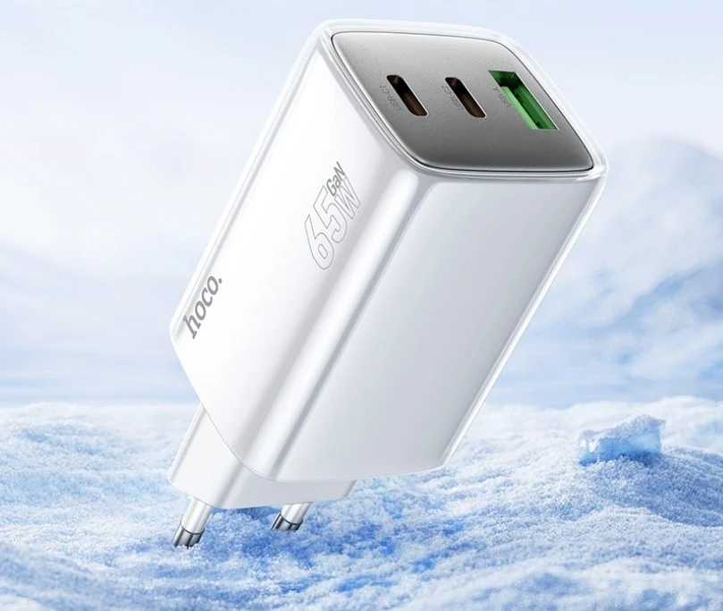Сетевое зарядное устройство Hoco N49 Glorious PD65W + Кабель Type-C-Type-C, 1м - 3