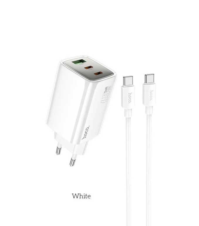 Сетевое зарядное устройство Hoco N49 Glorious PD65W + Кабель Type-C-Type-C, 1м - 5