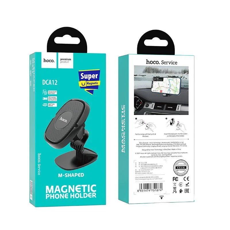 Maqnit avtomobil tutacağı Hoco DCA12 Black - 4