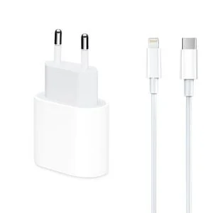 Şəbəkə enerji toplama cihazı 20W with Type-C to Lightning Cable White