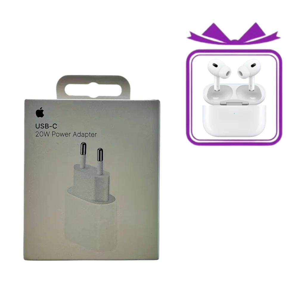 Зарядное устройство 20W USB-C + Беспроводные наушники AirPods Pro 2