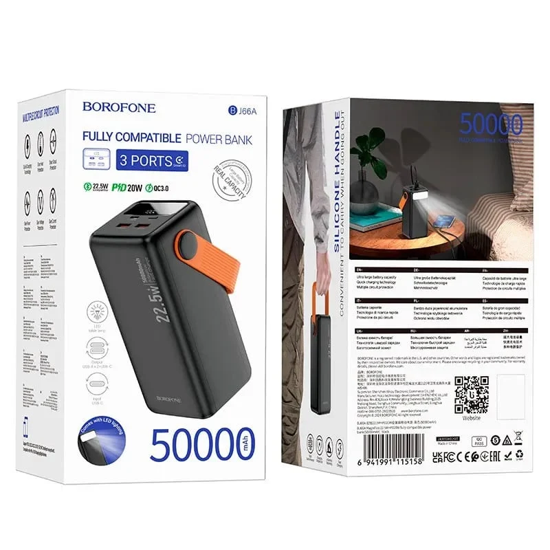 Borofone BJ66A External Battery 50000mAh Black - 2