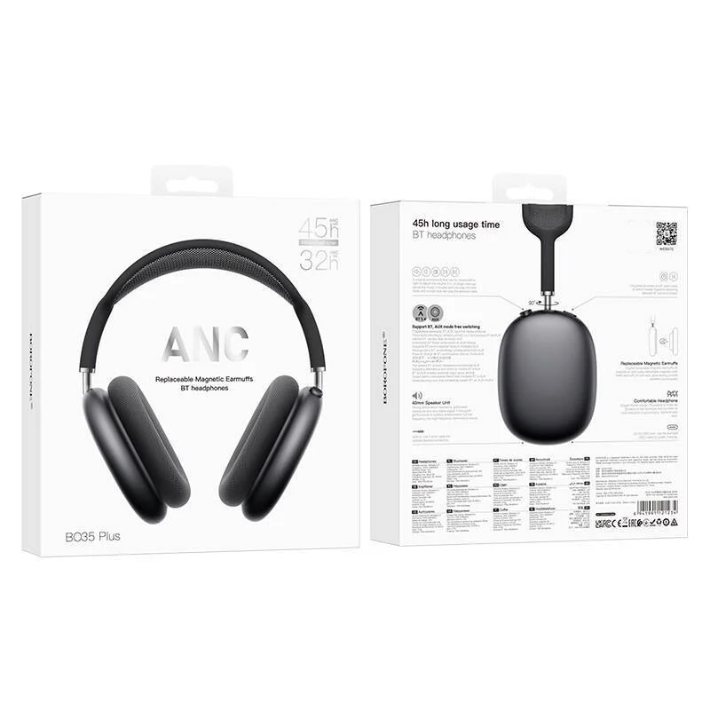 Simsiz qulaqlıq Borofone BO35 Plus Deep Space Gray