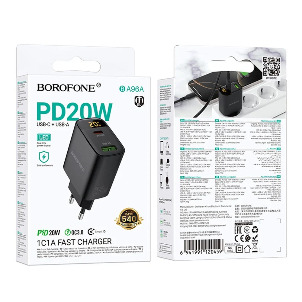 Borofone BA96A USB-C to USB-A Power Adapter