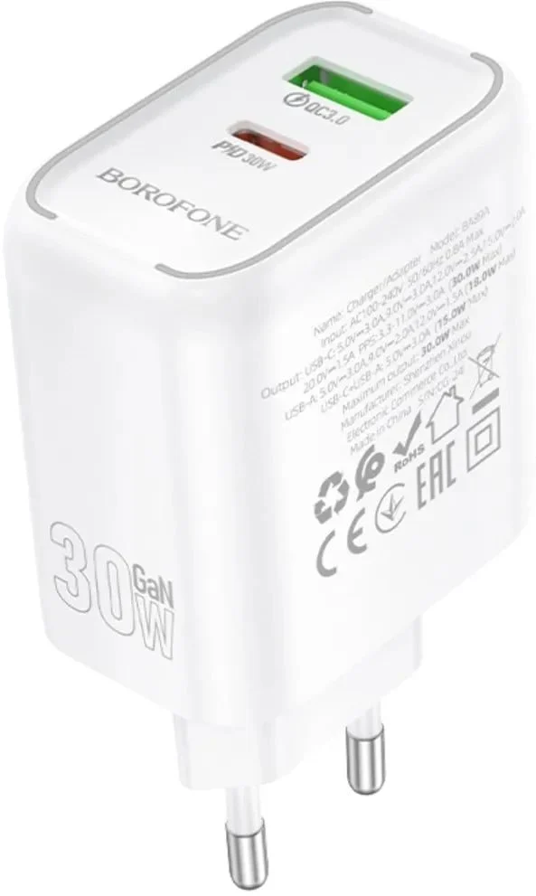 Устройство зарядки Borofone BE BA89A USB-C to USB-C - 2