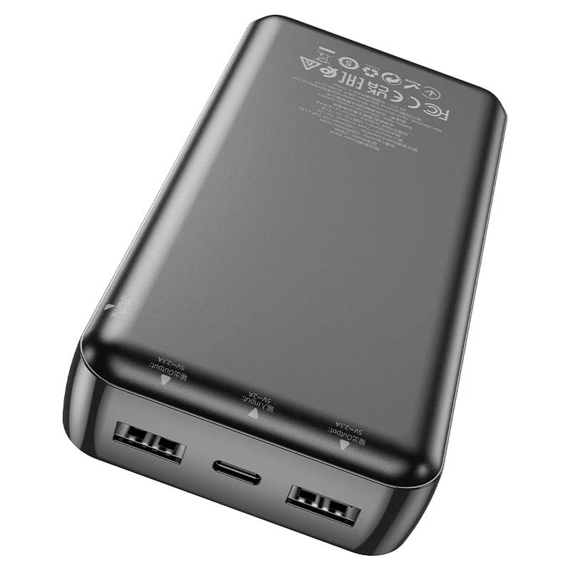 Dış akü Hoco J100A 20000mAh Siyah + Hediye şebekeli enerji toplama cihazı Samsung PD 25W Siyah - 4