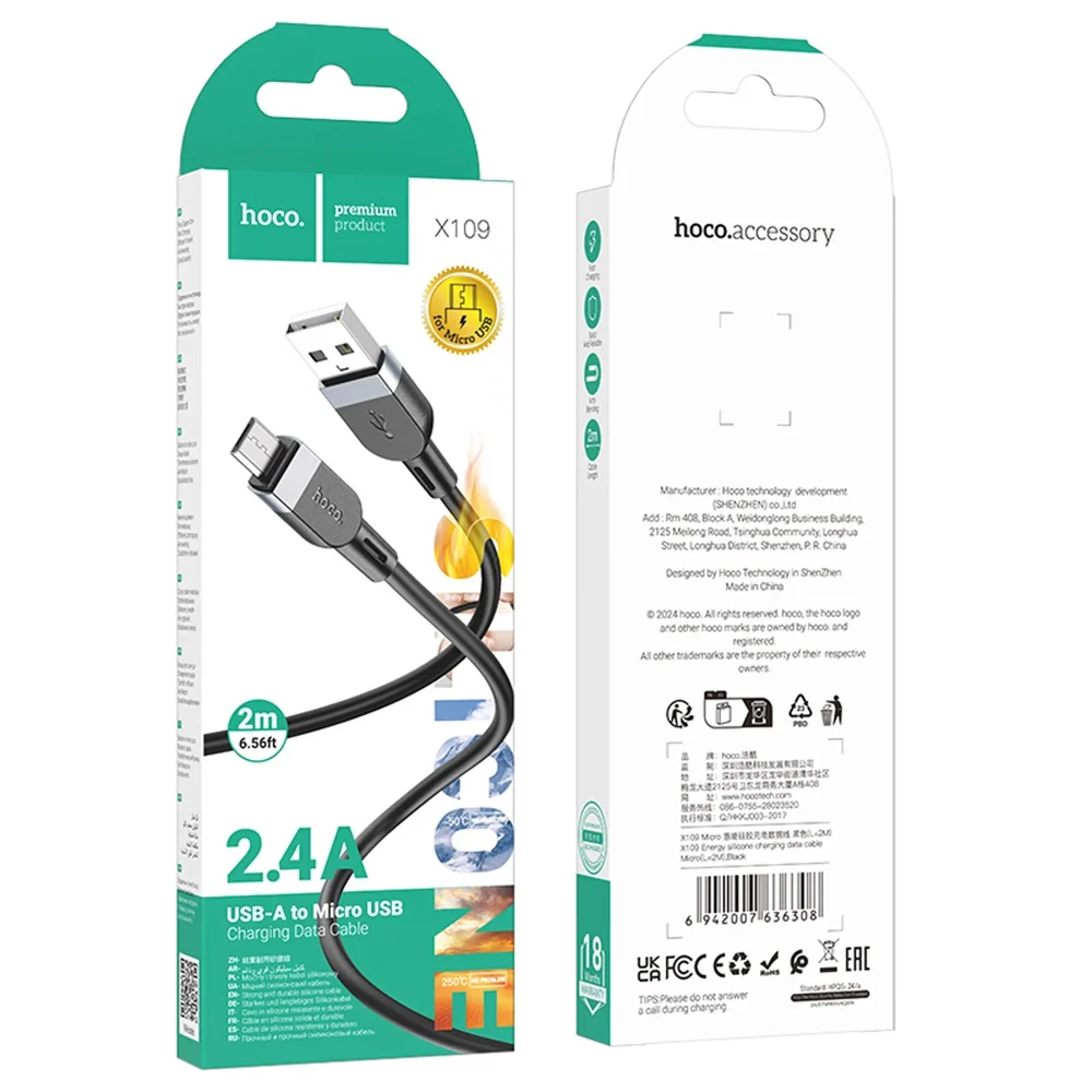 Kablo USB Hoco X109 USB-A to Type-C