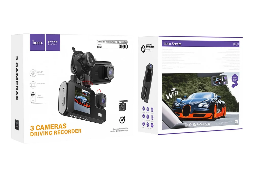 Dash Cam Hoco DI60 Black - 3