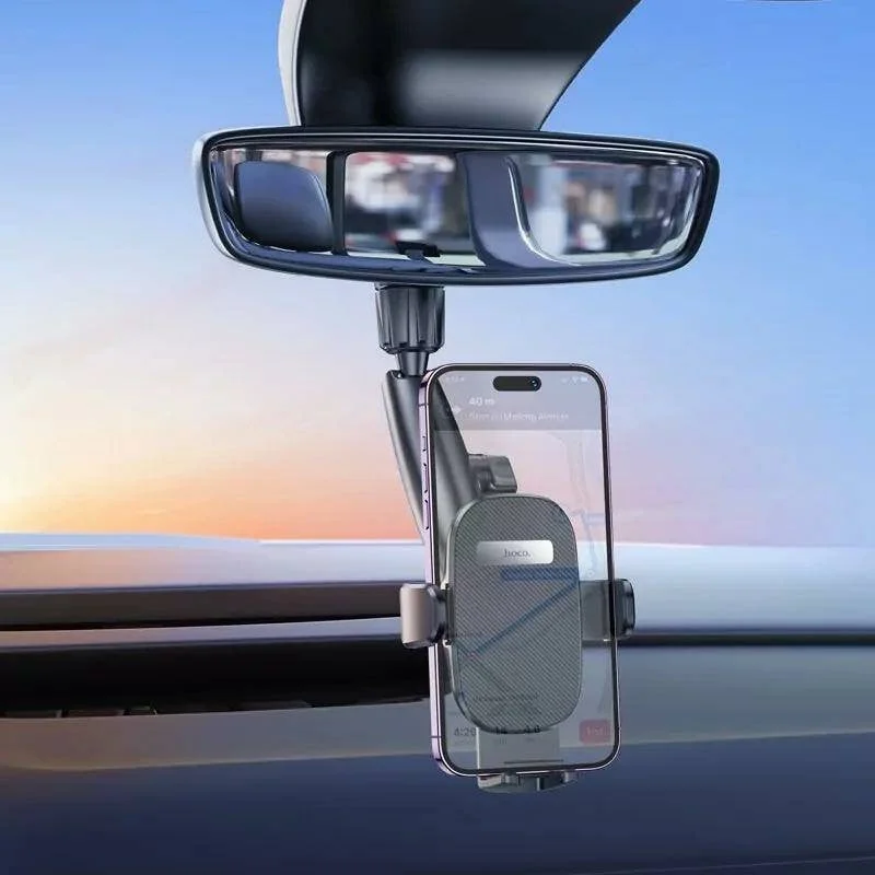 Hoco H17 Waves Rearview Mirror Car Phone Holder HOCO The Premium Lifestyle Accessories - 6