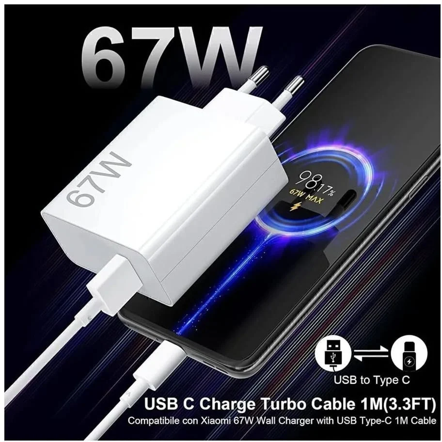 Сетевая зарядка 67W Mi USB Type-C Fast Charger