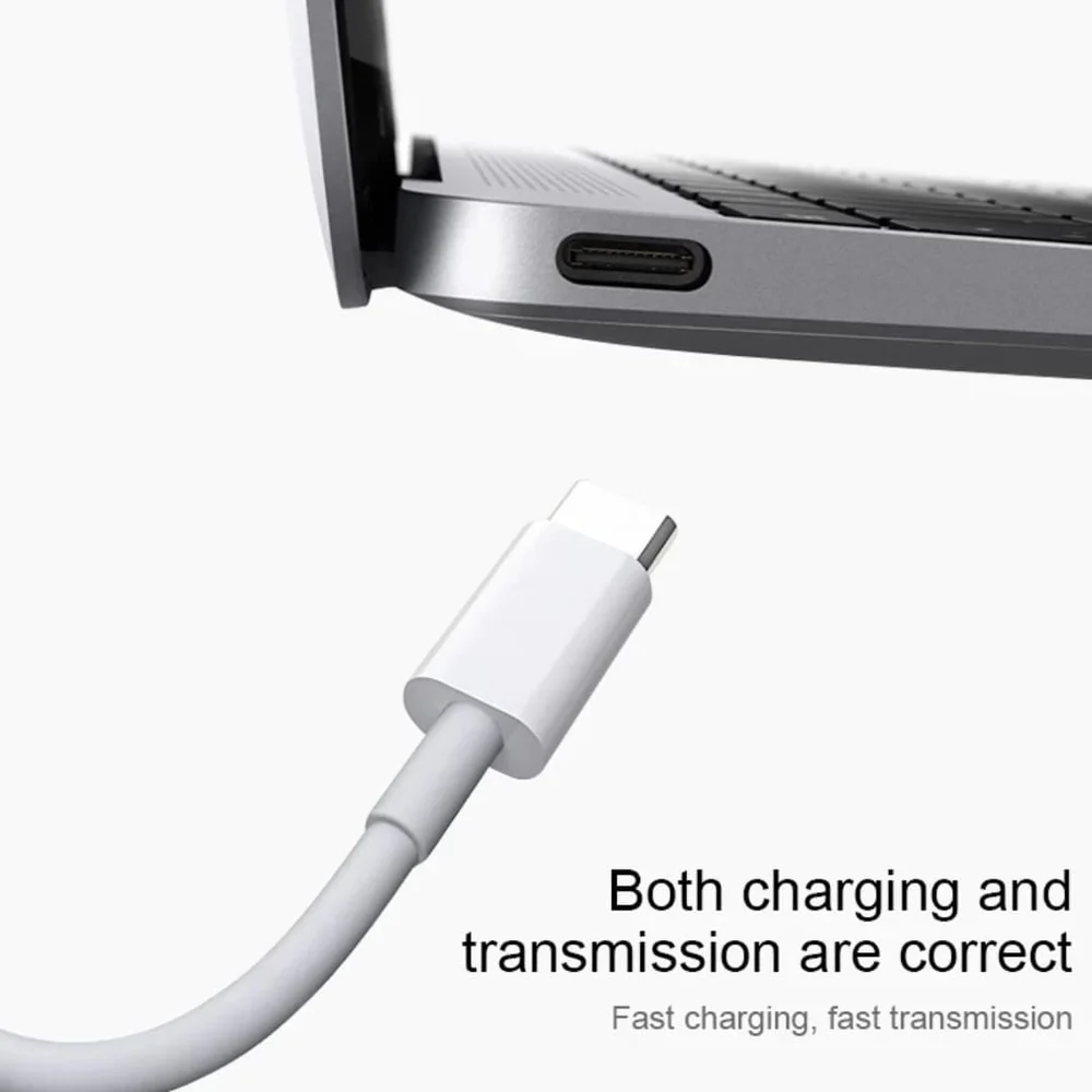 Kabel USB Type-C to Type-C 60W White - 3
