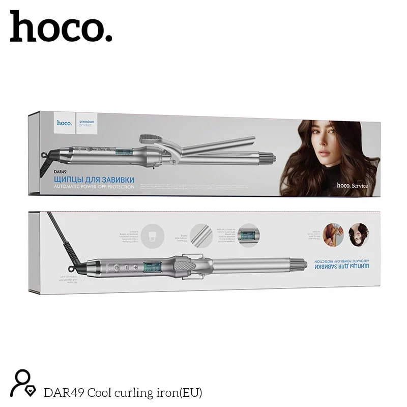 Saç kıvırma maşası Hoco DAR49 + Fırça Hediye - 3