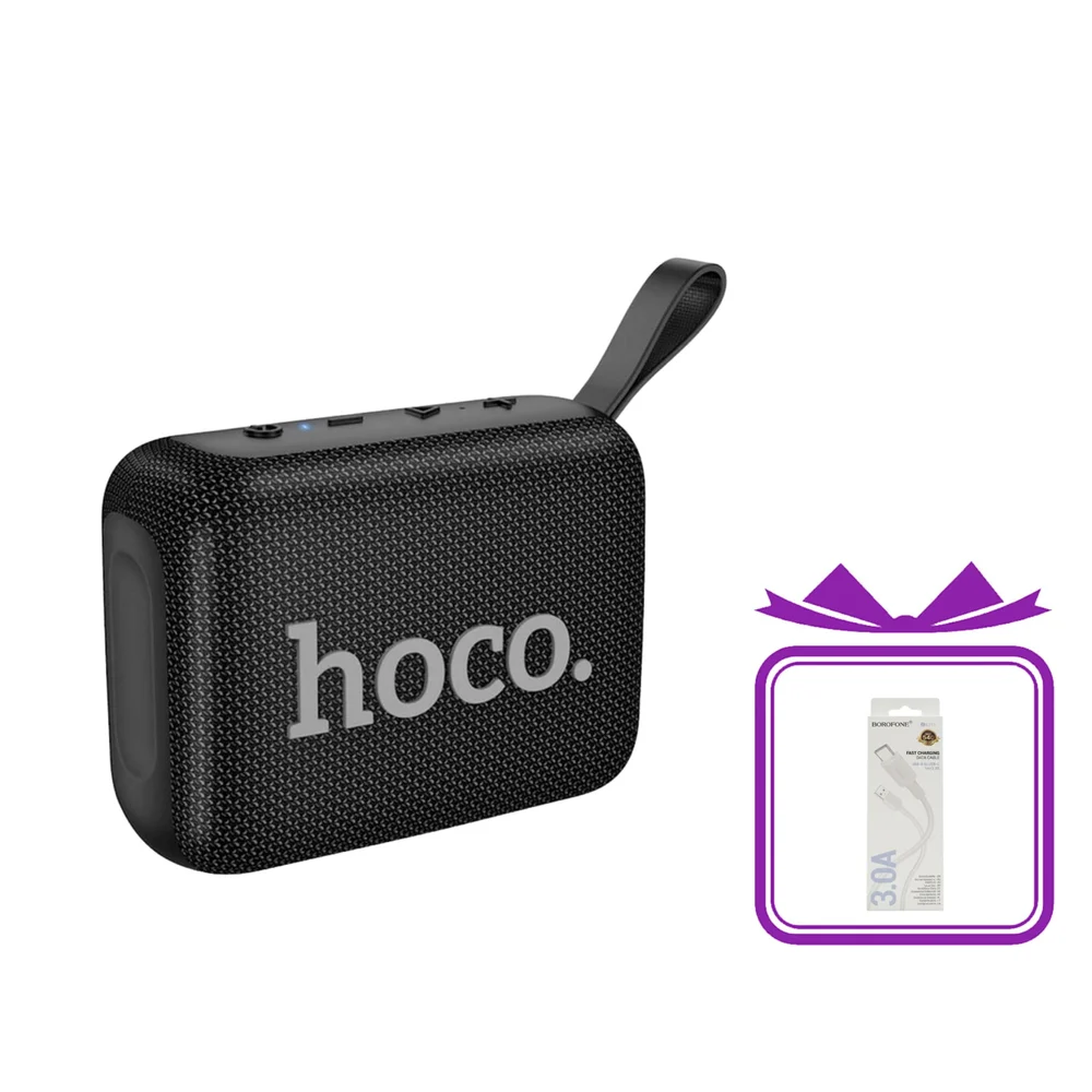 Portativ dinamik Hoco HC28 Black və hədiyyə usb