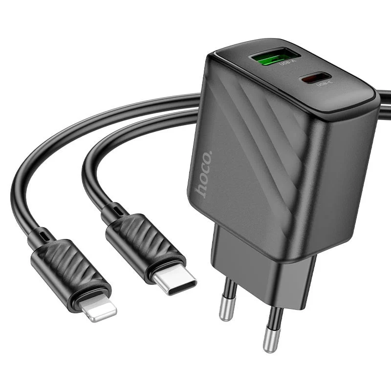 Şebeke enerji toplama cihazı Hoco CS23A USB-A/USB-C 30W