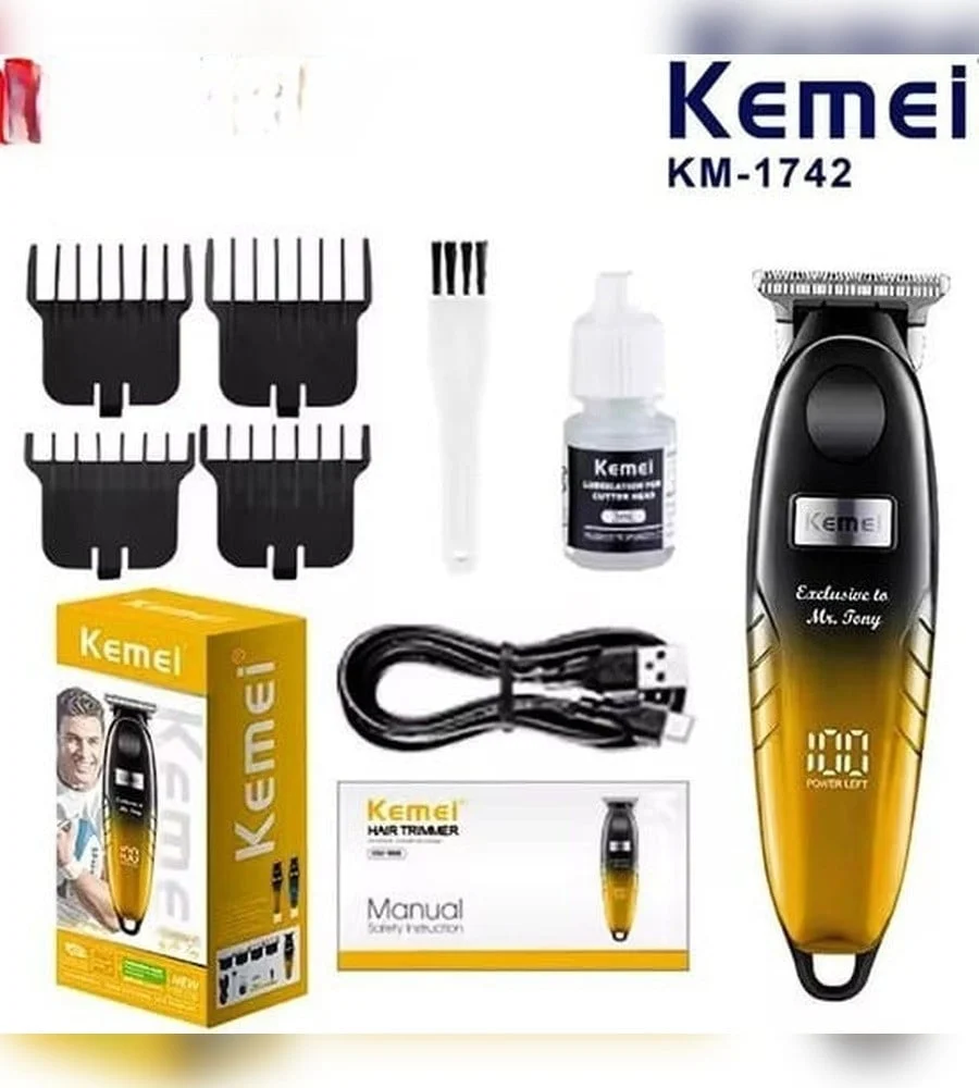 Saç kesimi için universal cihaz Kemei KM-1742 Gold