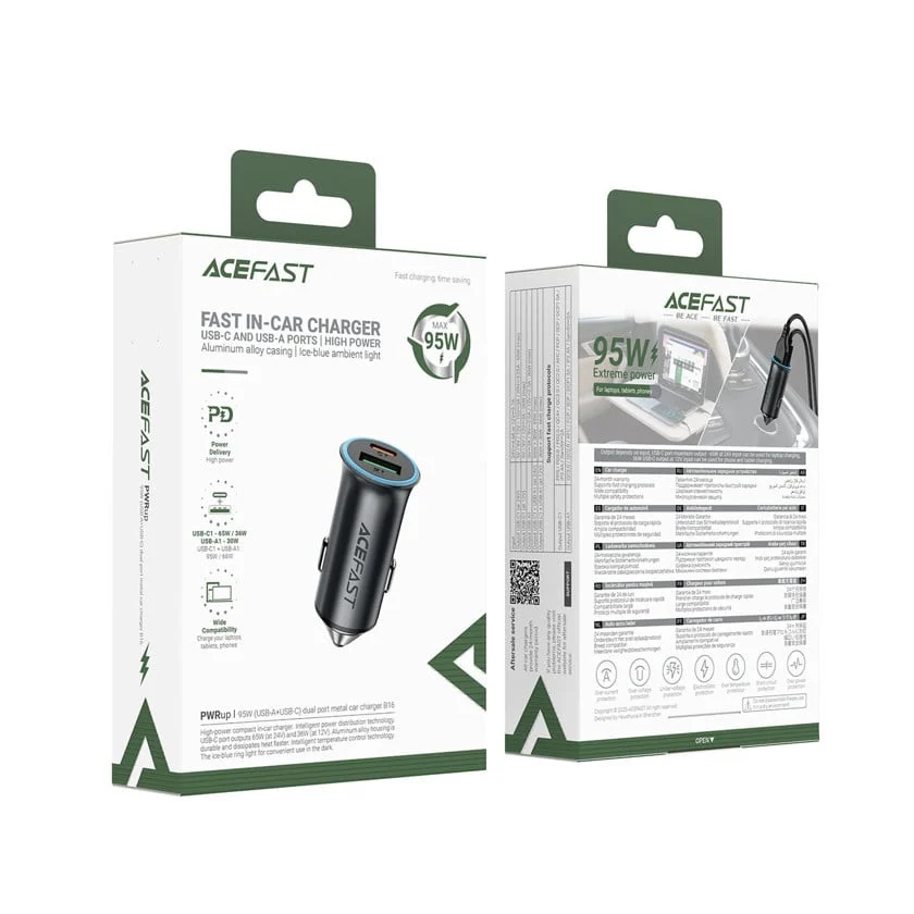 Avtomobil üçün emerji toplama cihazı Acefast B16 + Hədiyyə Qulaqlıqlar - 2