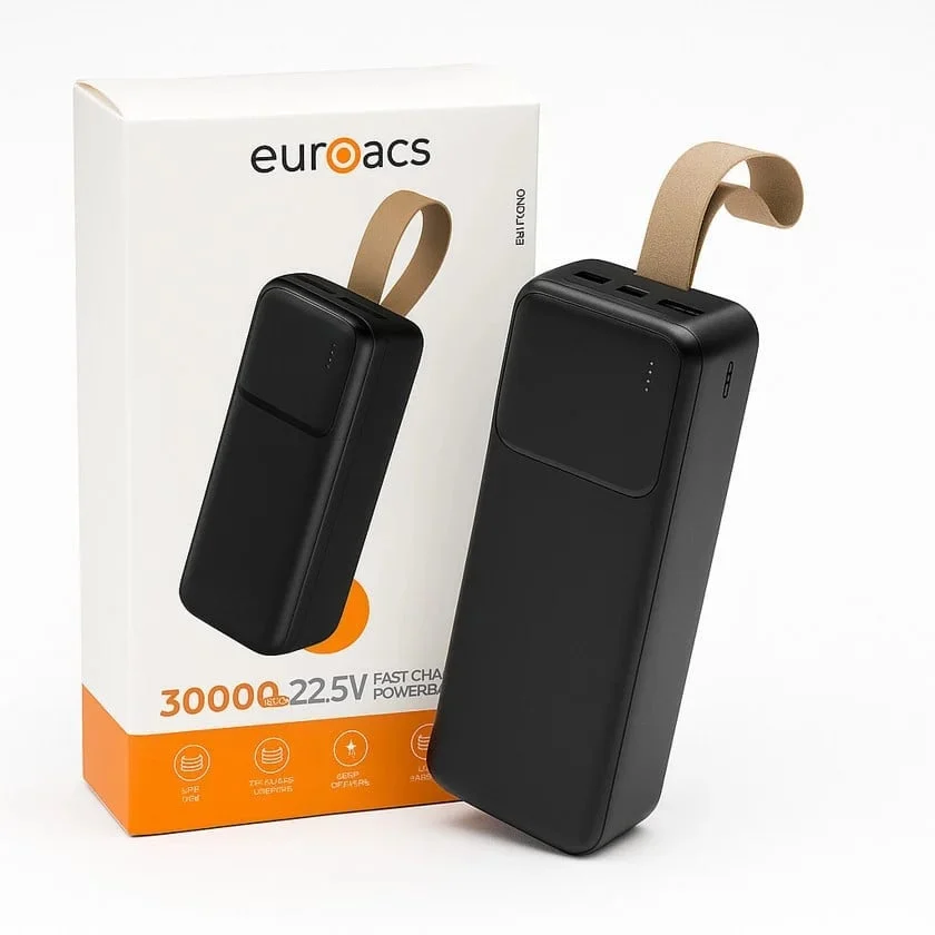 Dış batarya Euroacs EU-PB330 22.5W 30000 mAh + Hediye kulaklıklar - 2