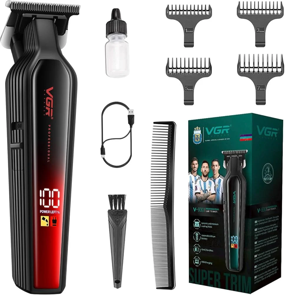 VGR V-930 Red Hair Clipper