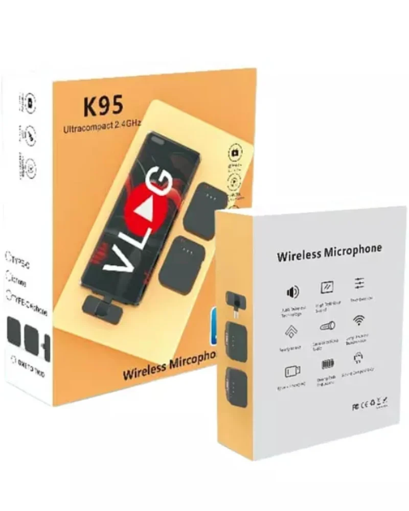 Kablosuz Mikrofon K95 Ultra Compact 2.4GHZ