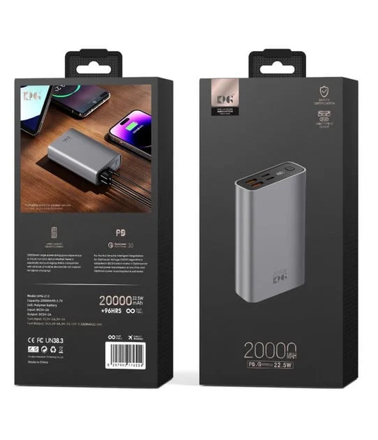 Dış akü KPG-212 20000 mAh Gri