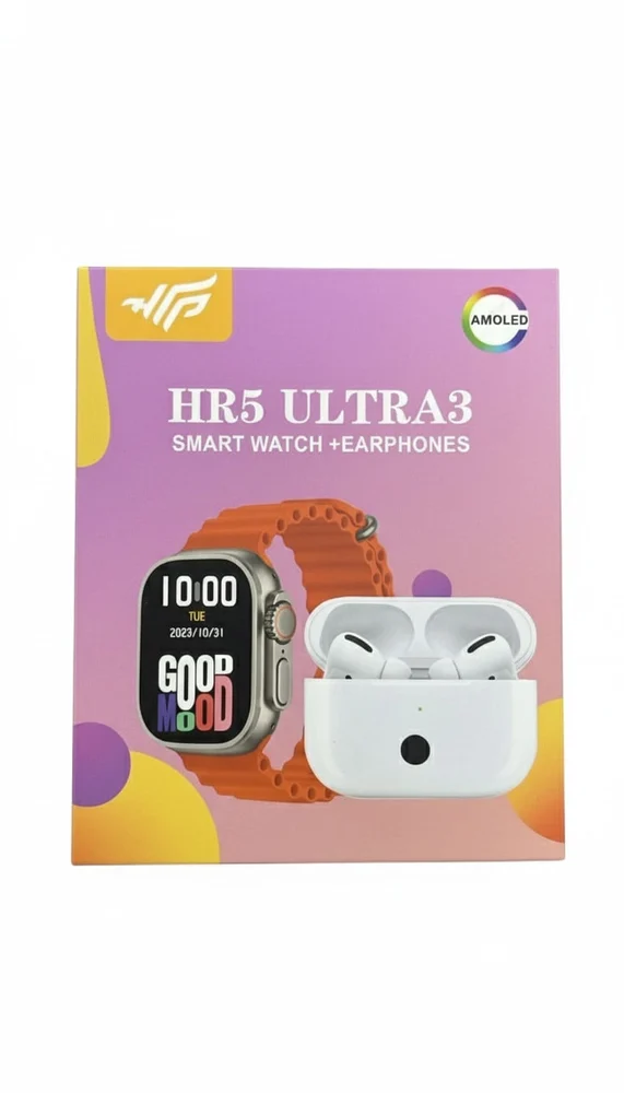 Smart saat HR5 Ultra 3 + Simsiz qulaqlıqlar