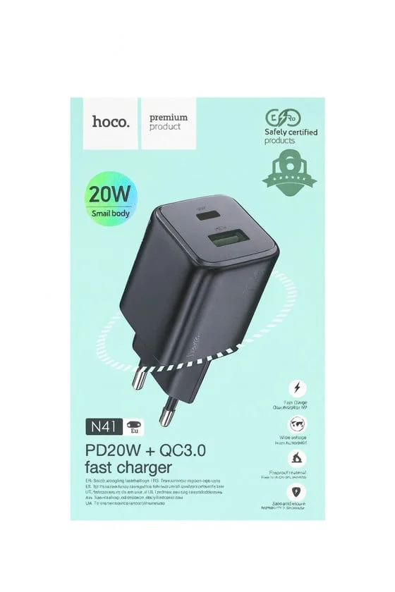 Adapter Hoco N41 20W Black