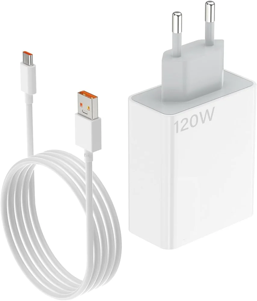 Сетевое зарядное устройство 120W, белое
