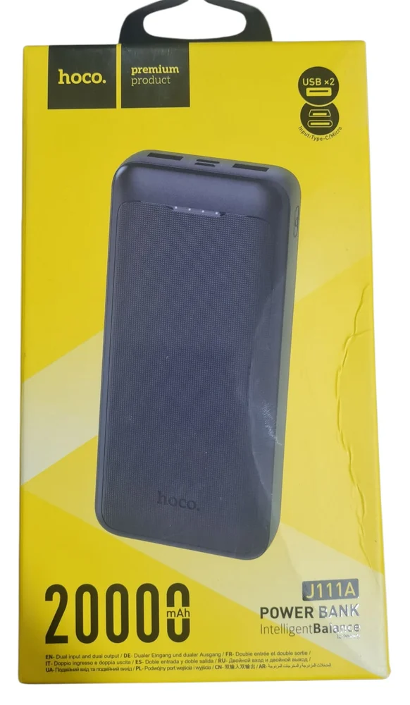 Xarici akkumulyator Hoco J111A Smart Charge Power Bank 20000mAh,Nur Tel