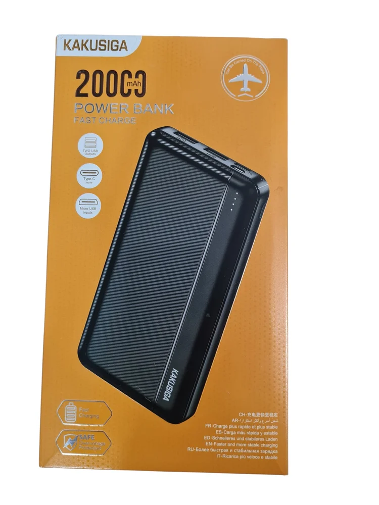 Dış güç bankası Kakusiga 20000 mAh Power Bank