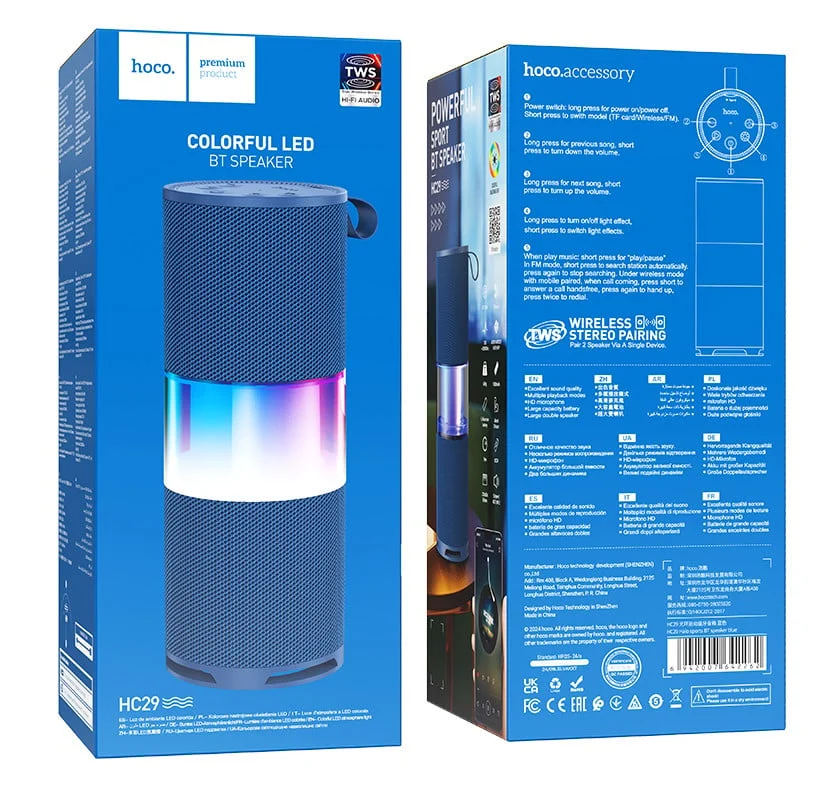 Portable Speaker Hoco HC29 Halo Sports - 2