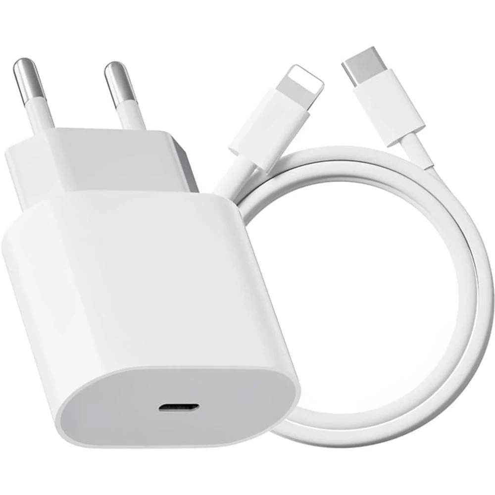 Сетевое зарядное устройство PD 20W, Lightning, 3A, 1 м