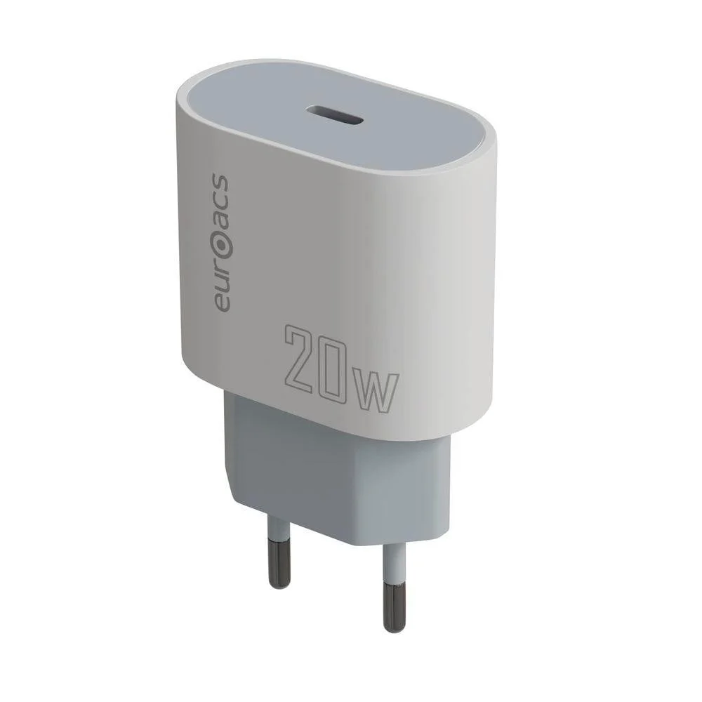 Ağ Bağlantılı Şarj Cihazı Euroacs EU-MA320 PD 20W, Type-C - EU-MA320 PD 20W