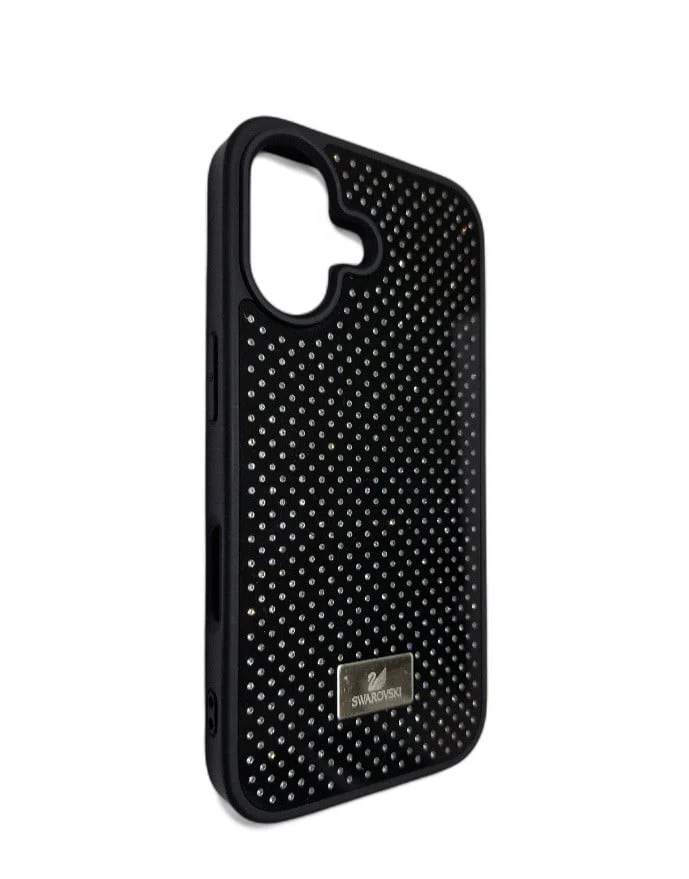 Çexol Apple iPhone 16 üçün, qara, plastik