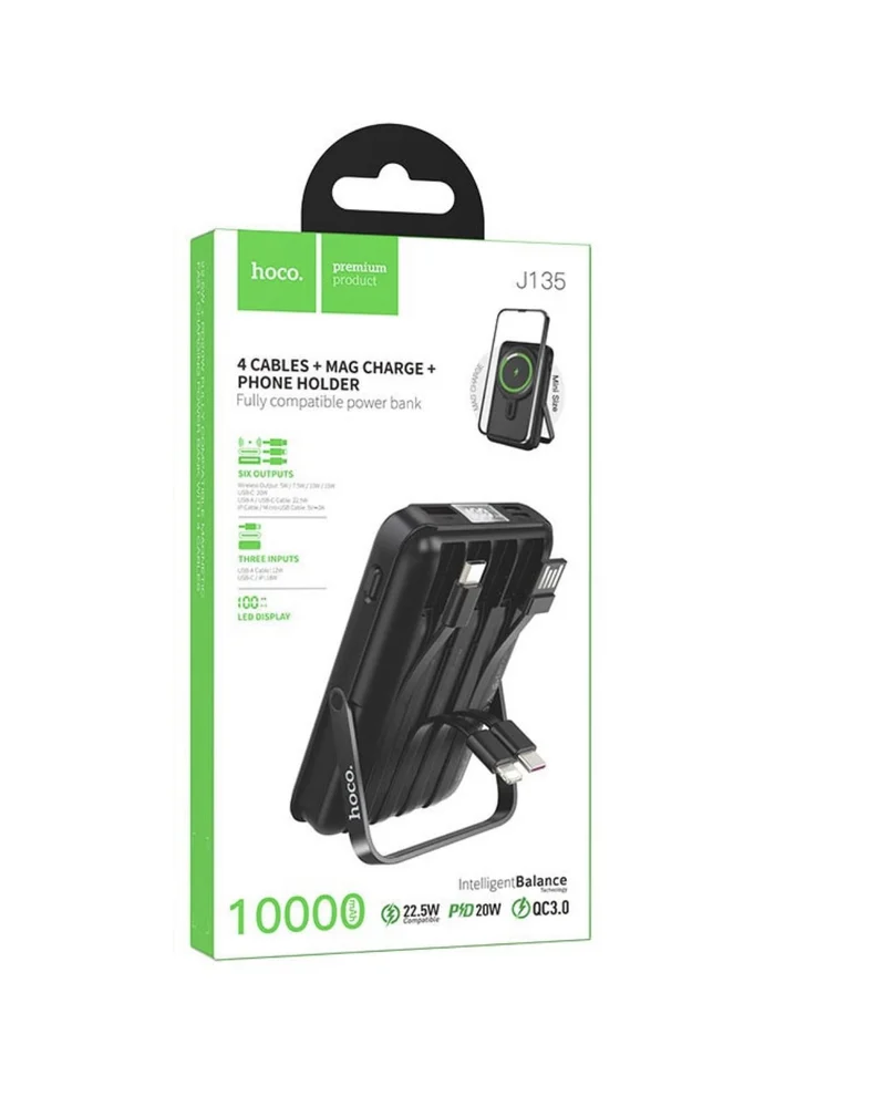 Dış akü Hoco J135 10000 mAh Siyah