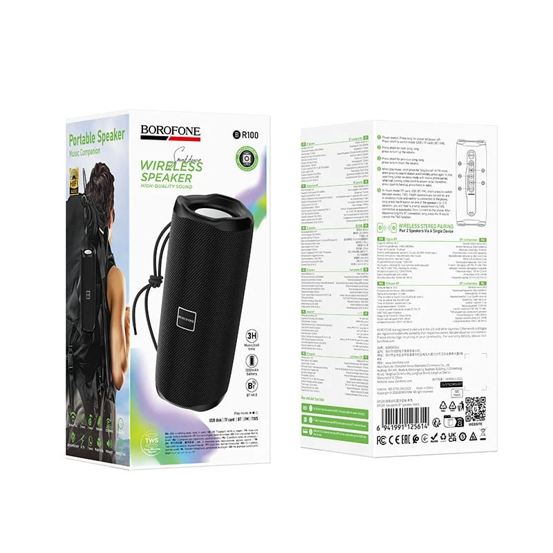 Portable Speaker Borofone BR100 Black - 4