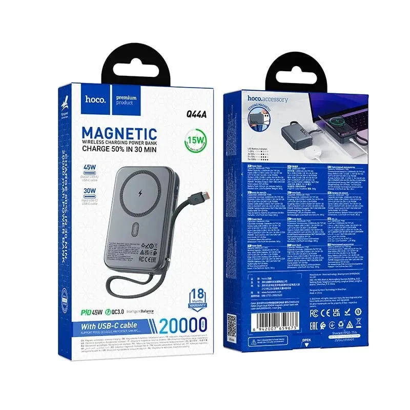 External Battery Hoco Q44A Silver - 2