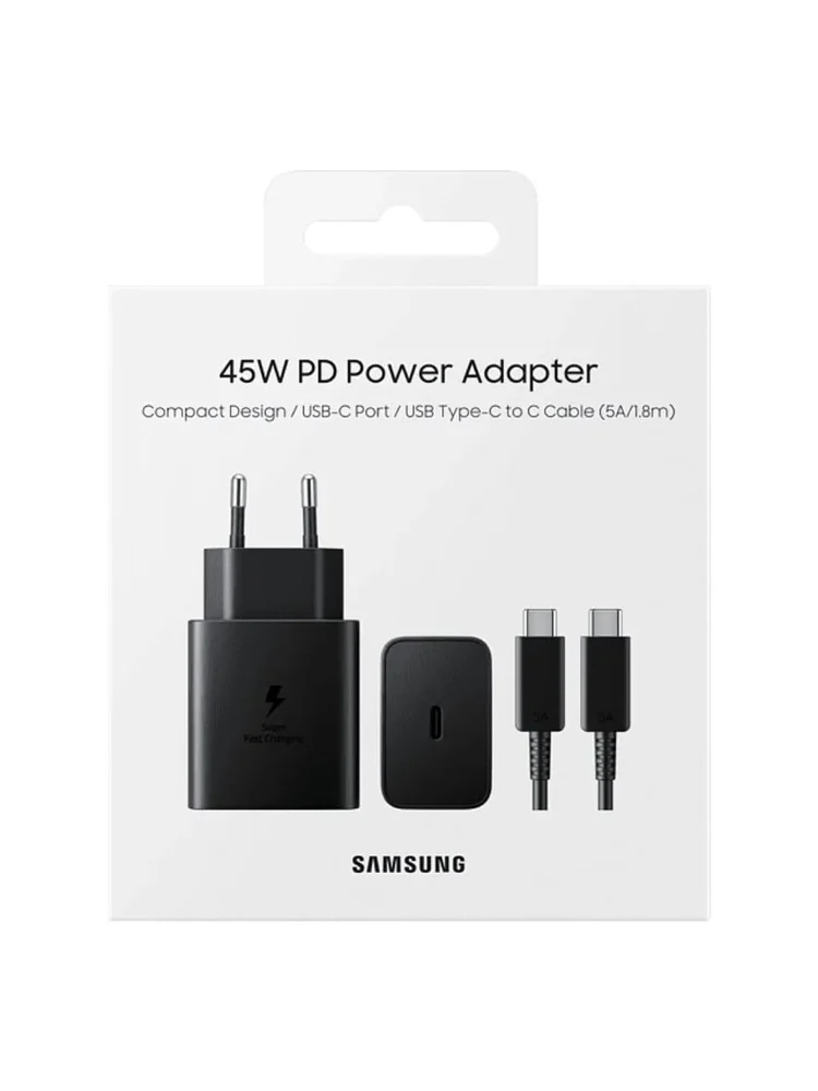 Network Power Adapter 45W, Type-C Cable Black - 2