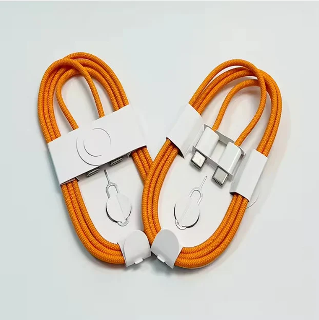 USB Type-C to Type-C Cable, 60W, Orange