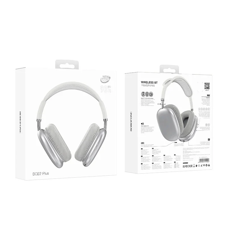 Wireless Headphones Borofone BO22 Plus - Silver - 2