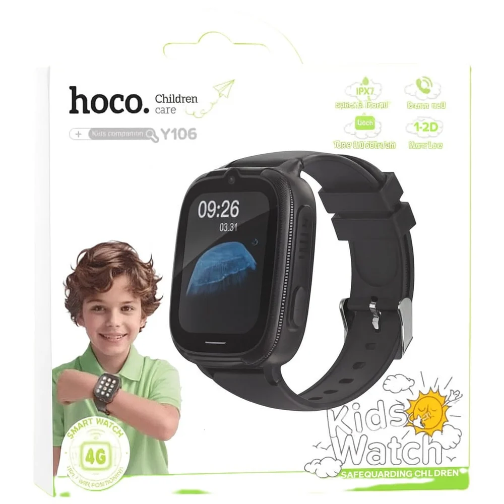 Çocuklar için akıllı saat Hoco Y106 Siyah - 4