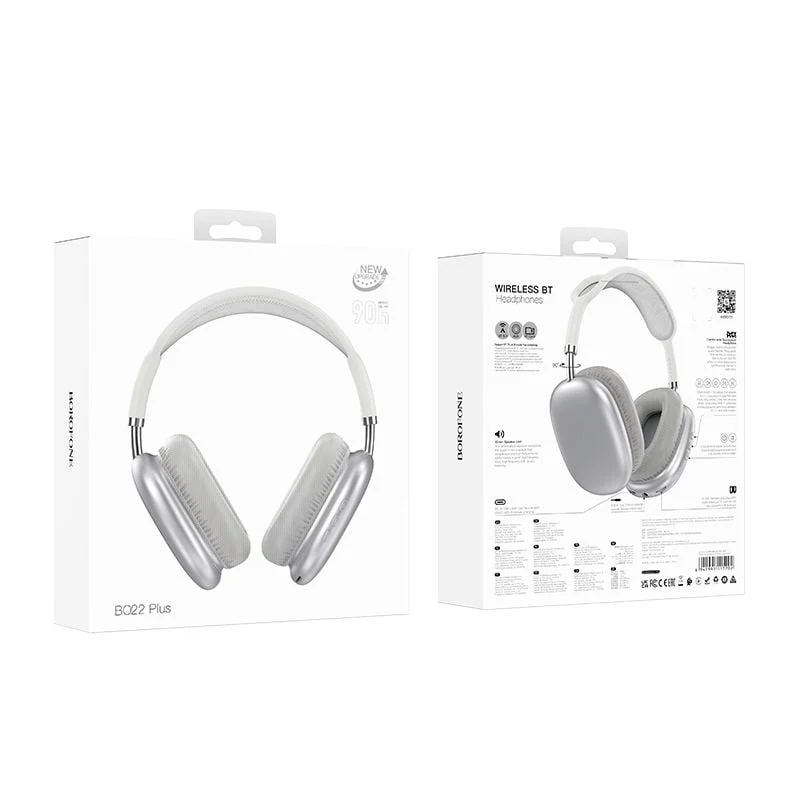Wireless Headphones Borofone BO22 Plus Silver - 2
