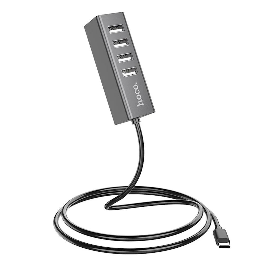 USB HUB Hoco HB1 Type-C to 4USB ports, Boz