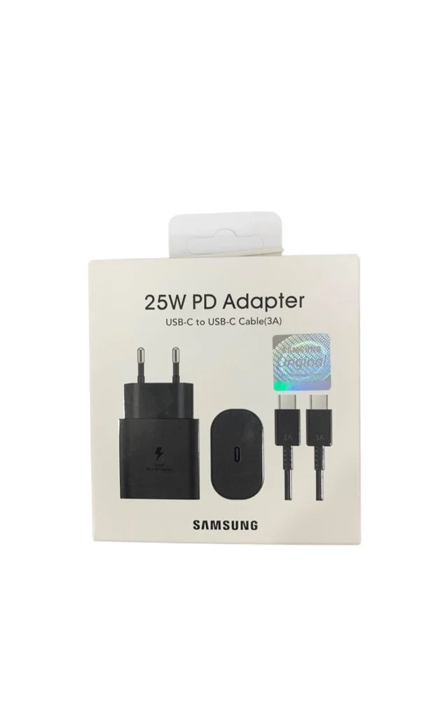 Adapter 25W,qara, kabel Type-C to Type-C 3A