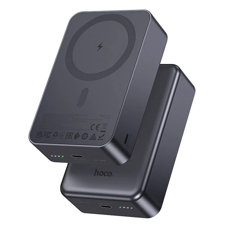 Hoco J160B EG-96647 20000 mAh MagSafe Dış Güç Bankası Metal Gri - 2