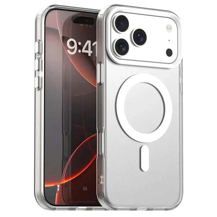 Чехол для iPhone 17 Pro с MagSafe, белый/прозрачный