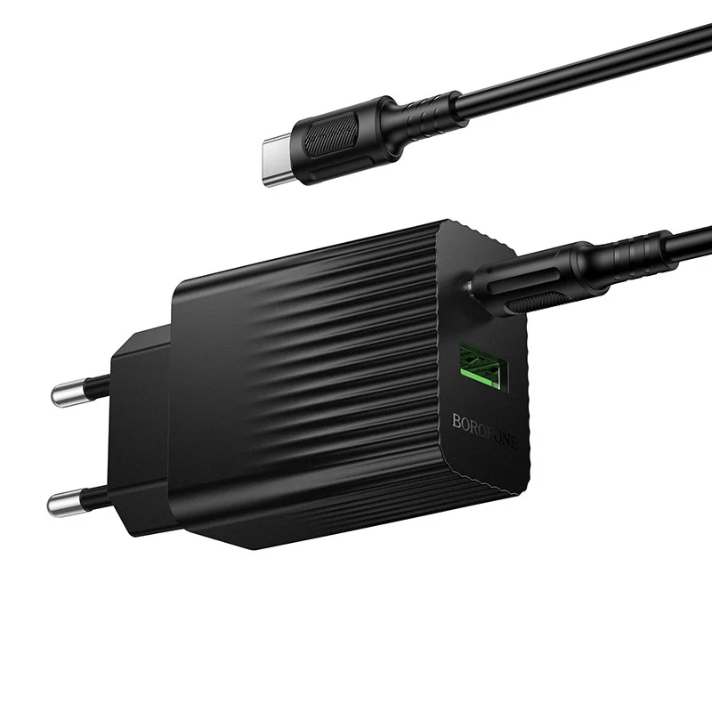 Network Power Adapter Borofone BAS76A 30W Fast Charger Adapter Type-C USB Type-C - 3