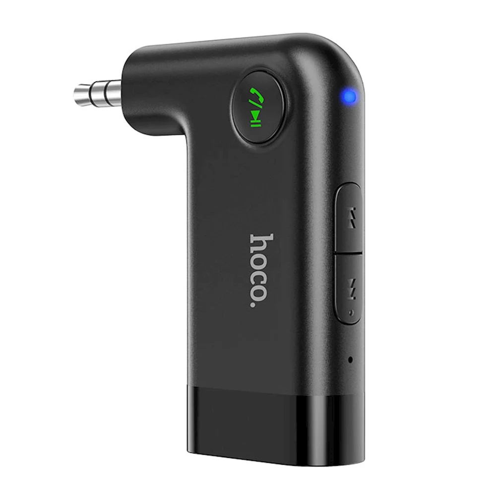 FM передатчик для автомобилей Hoco E53 AUX Wireless, Черный - 2