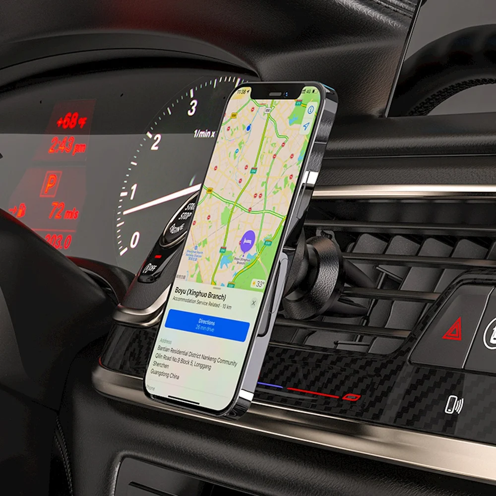 Hoco CA81 Ligue Car Phone Holder, Black - 4